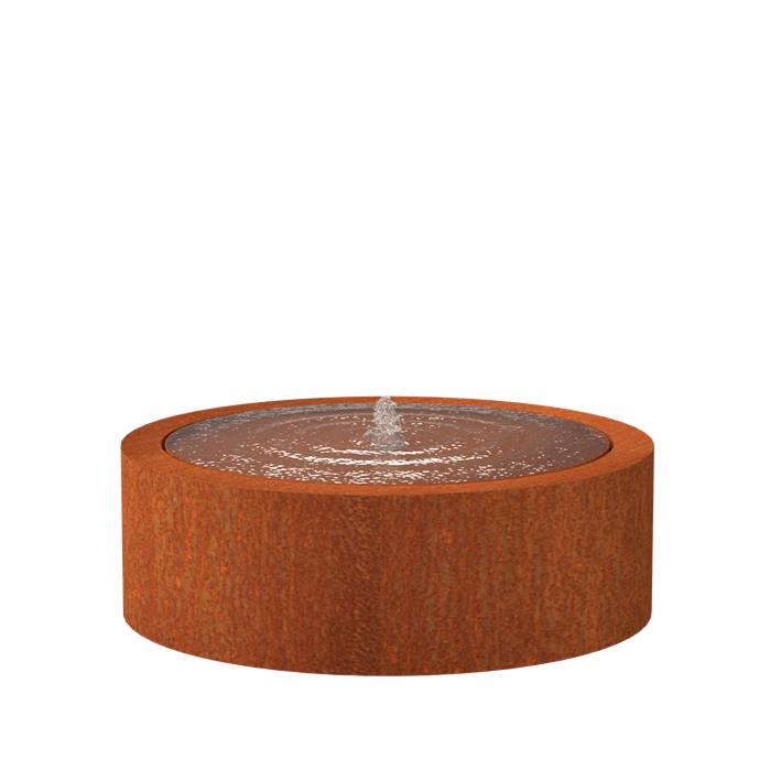 CorTen Watertafel  1200 x 400 (1 fontein + LED) CorTen Watertafel  1200 x 400 (1 fontein + LED)