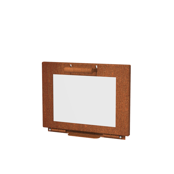 Stig haard deur corten 150x10x400 Stig haard deur corten 150x10x400