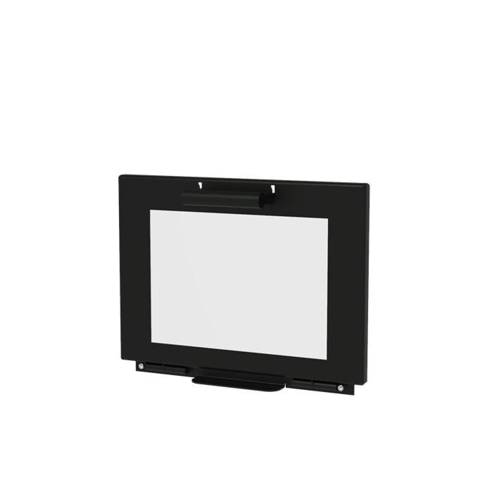 Stig haard deur gecoat zwart 450x10x400 Stig haard deur gecoat zwart 450x10x400