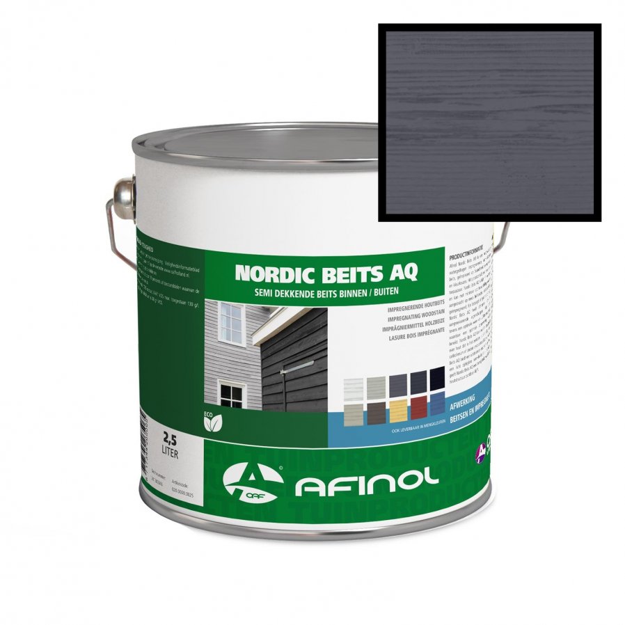 Nordic Beits AQ Leisteengrijs 750 ml Nordic Beits AQ Leisteengrijs 750 ml