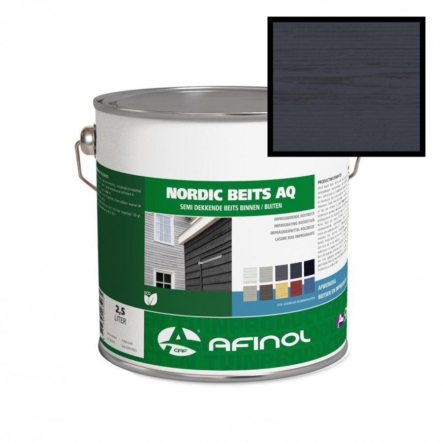Nordic Beits AQ Loodzwart 750 ml