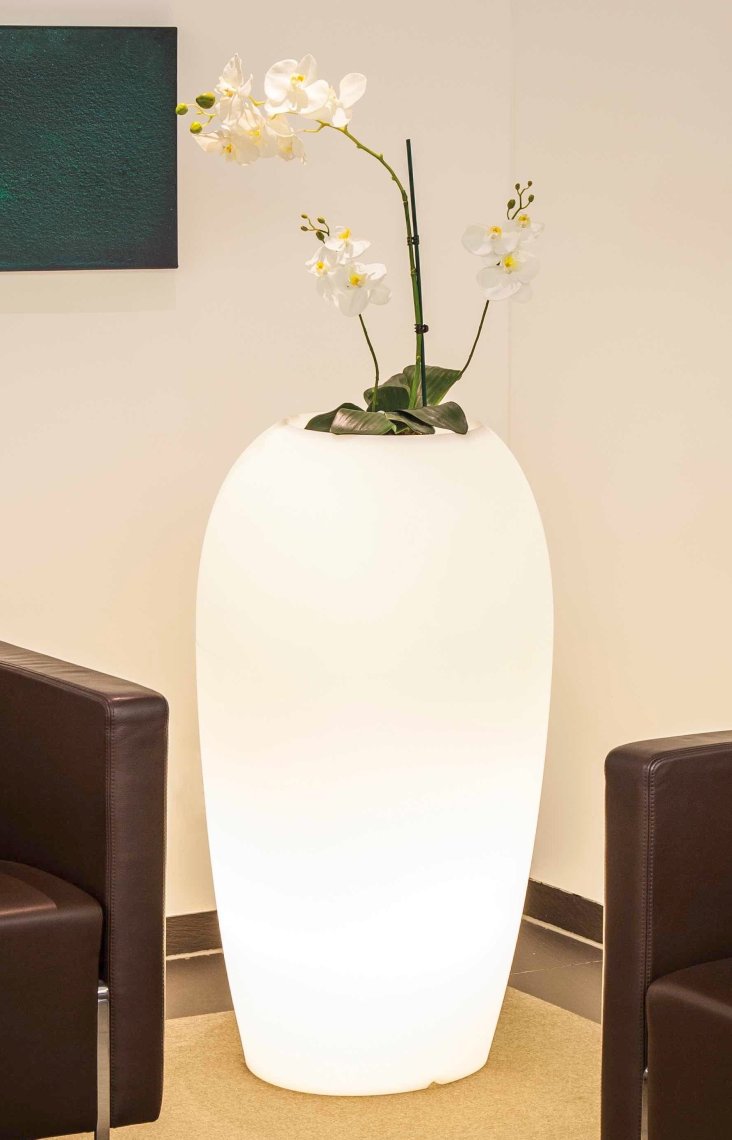 MiStorus Storus V 60x55x100 cm wit transparant LED-verlichting MiStorus Storus V 60x55x100 cm wit transparant LED-verlichting